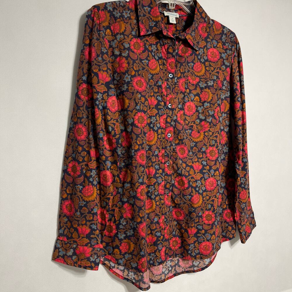 Sundance Fields Of Florals Top Shirt Multi Color … - image 2